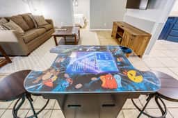 Spacious home with hot tub, fire pit & games